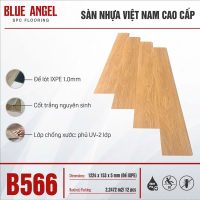 BlueEngel SPC 5mm B566 ພື້ນຢາງລະບົບລັອກ